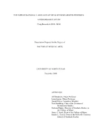 The Improvisational Language of Niels-Henning Ørsted Pedersen