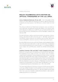 US Open Pre-Event Press Release