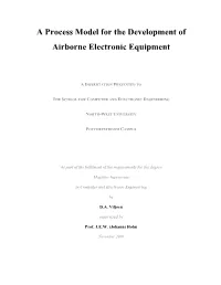 A Process Model for the Development of Airborne Electronic Equipment