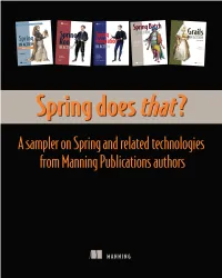 Integrating Spring with JMS 32 6 ■ Rapid Application Development Using Grails 52