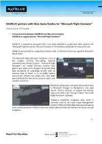 NAVBLUE Partners with Xbox Game Studios for “Microsoft Flight Simulator”