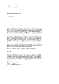 Periphrasis As Collocation
