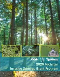 2020 Michigan Invasive Species Grant Program
