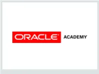 Database Foundations 6-8 Sorting Data Using ORDER BY