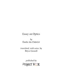 Essay on Optics