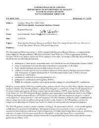 Final 2022 WQA Guidance