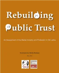 Rebuilding Public Trust O