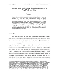 Second-Level Digital Divide: Mapping Differences in People's Online Skills*