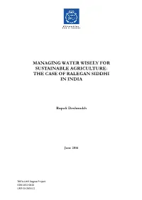 The Case of Ralegan Siddhi in India