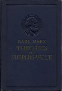 Theories of Surplus-Value, Part II, Pp