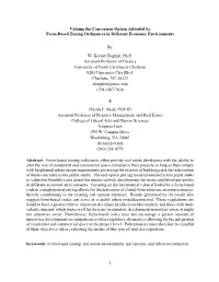 Valuing the Conversion Option Afforded by Form-Based Zoning Ordinances in Different Economic Environments