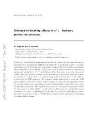 Arxiv:2007.13674V2 [Hep-Ph] 1 Nov 2020 Contents