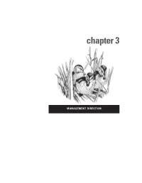 Chapter 3, Management Direction