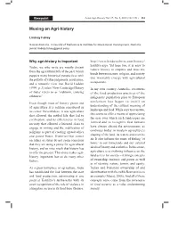 Musing on Agri-History