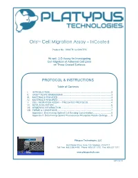Oristm Cell Migration Assay – Tricoated