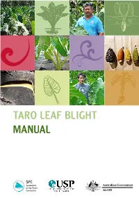 Taro Leaf Blight Manual