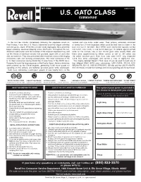 U.S. Gato Class 26 Submarine Us Navy Measure 32/355-B