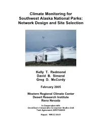 Climate Monitoring for Southwest Alaska National Parks: Network Design and Site Selection