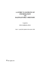 A Compendium of Basingstoke Information Sources For