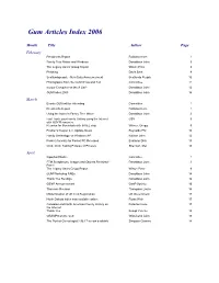 Gum Articles Index 2006