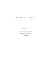 Lessons in Undersea and Surface Warfare from the Falkland Islands Conflict