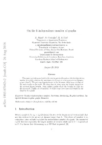 On the $ K $-Independence Number of Graphs