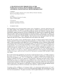 A Uranium Isotopic Perspective on the Formation of Roll-Front Mineral Deposits and Implications for Post Mining Remediation