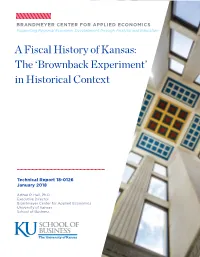 Brownback Experiment’ in Historical Context