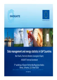 Data Management and Energy Statistics in Eastern Partnership