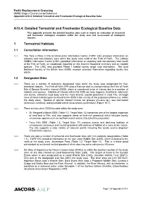 Detailed Terrestrial and Freshwater Ecological Baseline Data