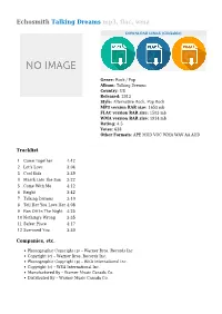 Echosmith Talking Dreams Mp3, Flac, Wma