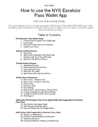Excelsior Pass Wallet For