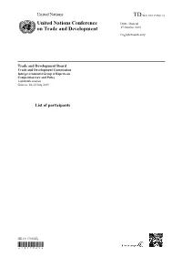 List of Participants