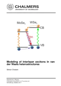 Modeling of Interlayer Excitons in Van Der Waals Heterostructures