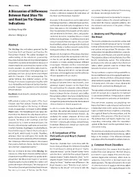 A Discussion of Differences Between Hand Shao Yin and Hand Jue Yin