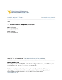 An Introduction to Regional Economics