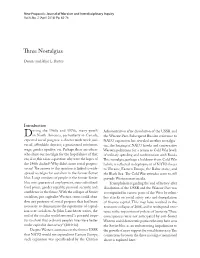 Three Nostalgias