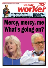 Weekly Worker Readers