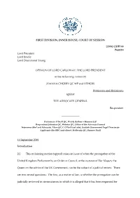 First Division, Inner House, Court of Session [2019] Csih