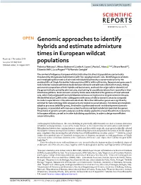 Genomic Approaches to Identify Hybrids and Estimate Admixture