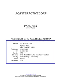 Iac/Interactivecorp