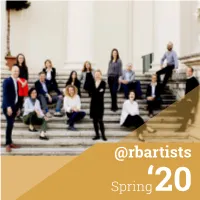 Spring‘20 Dear Colleagues!