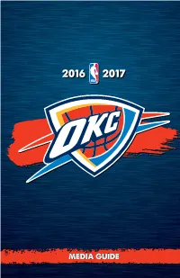 Thunder Media Guide 2016-17 WEB PDF.Pdf