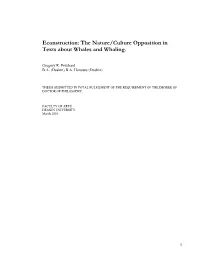 An Ecocritical Examination of Whale Texts