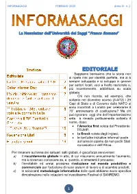 INFORMASAGGI FEBBRAIO 2020 Anno XI N.2