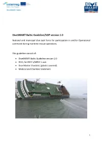 Divesmart Baltic Guideline/SOP Version 1.0