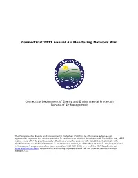 Draft Connecticut 2021 Air Monitoring Network Plan