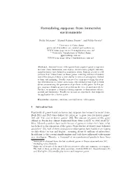 Formalising Suspense from Immersive Environments
