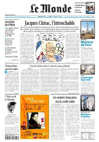 LE MONDE/PAGES&lt;UNE&gt;
