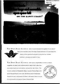 THE OPEN SPACE GATEWAY Idea Is to Provide Special Recognition for an Area Of